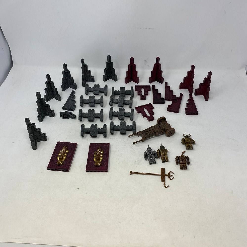 Mega Bloks Dragons Krystal Wars Iron Raiders Castle Walls Figures Lot Vintage